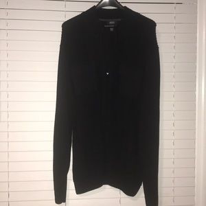New without tags Alfani men’s zip up sweater black